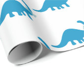Blue Dinosaur Cadeaupapier (Rol Hoek)