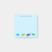 Blue Dinosaur Cute Kind Dino Post-it Notes (Voorkant)