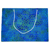 Blue Dinosaur Hide Gift Bag Groot Cadeauzakje (Voorkant)