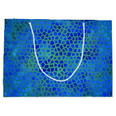 Blue Dinosaur Hide Gift Bag Groot Cadeauzakje (Achterkant)