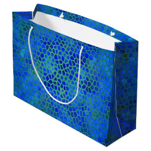 Blue Dinosaur Hide Gift Bag Groot Cadeauzakje