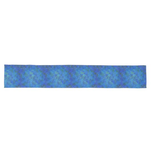 Blue Dinosaur Hide Table Runner Lange Tafelloper (Horizontaal)