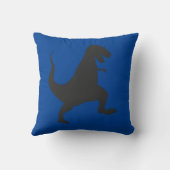 Blue Dinosaur Kussen (Achterkant)
