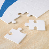 Blue Dinosaur Legpuzzel (Zijkant)