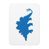 Blue Dinosaur Magneet (Verticaal)