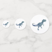 Blue Dinosaur Party Confetti (Voorkanten)