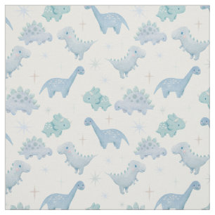 Blue Dinosaur Pattern Boys Stof