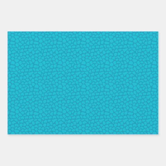 Blue Dinosaur Pattern Inpakpapier Vel (Voorkant 2)