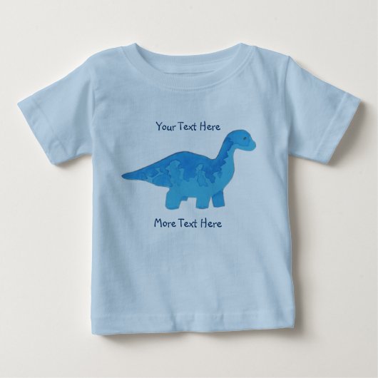 Blue Dinosaur Shirt (Voorkant)