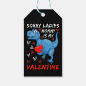 Blue Dinosaur, sorry dames mama is mijn Valentijn Cadeaulabel (Voorkant)