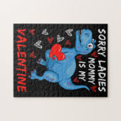 Blue Dinosaur, sorry dames mama is mijn Valentijn Legpuzzel (Horizontaal)