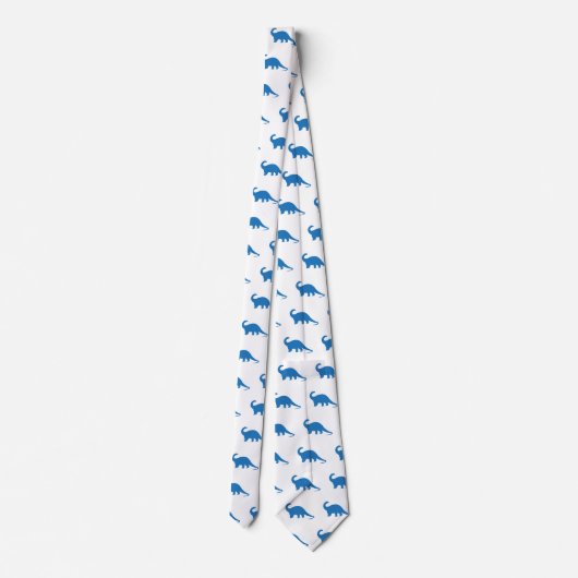Blue Dinosaur Stropdas (Achterkant)