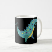 Blue Dinosaur T Rex Ba Koffiemok (Voorkant rechts)
