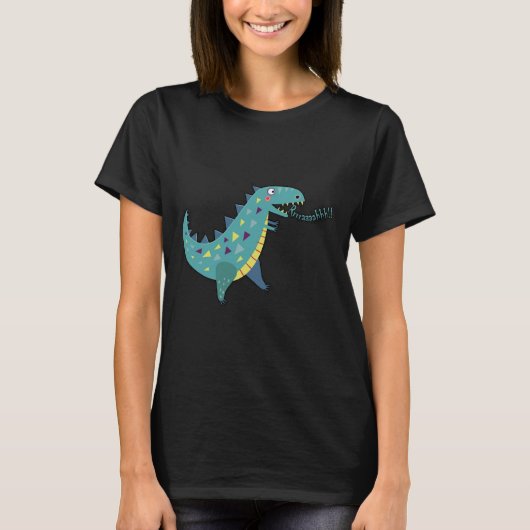 Blue Dinosaur T Rex Ba T-shirt (Voorkant)