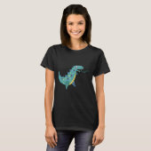 Blue Dinosaur T Rex Ba T-shirt (Voorkant volledig)