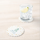 Blue Dinosaur Twinkle Star Baby shower Boy Party Kartonnen Onderzetters (Insitu)