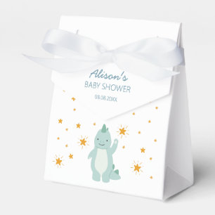 Blue Dinosaur Twinkle Stars Baby Boy Shower Bedankdoosjes