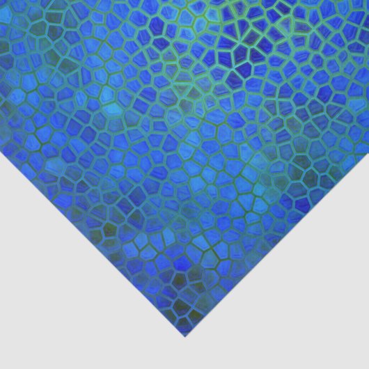 Blue Dinosaur Verberg weefselpapier Tissuepapier (Detail)