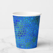 Blue Dinosaur-verbergen Papieren Bekers (Achterkant)