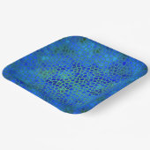 Blue Dinosaur-verbergen Papieren Bordje (Gebogen)