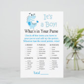 Blue Dinosaur Wat zit er in je handtas? (Staand voorkant)