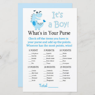 Blue Dinosaur Wat zit er in je handtas?