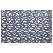Blue Dinosaurs Jurassic Dinos Pattern Stof (Fat Quarter)