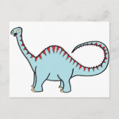 Blue Diplodocus Briefkaart (Voorkant)