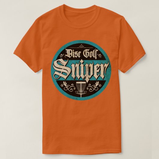  Blue Disc Golf Sniper T-shirt (Design voorkant)