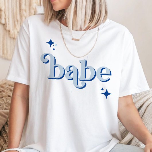 BLUE Disco Babe Bridal Party hen party Shirt