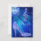 Blue Disco Ball Sparkle Heels RSVP (Voorkant)