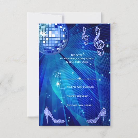 Blue Disco Ball Sparkle Heels RSVP (Achterkant)