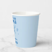 Blue Disco Cowgirl Rodeo Bachelorette Weekend Papieren Bekers (Links)