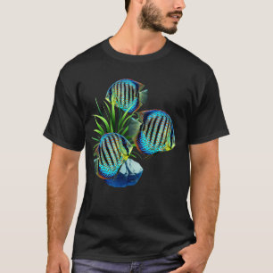Blue Discus Aquarium Vis Tank Art