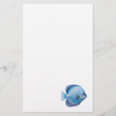 Blue Discus Fish Aquarium Vis Briefpapier (Voorkant)