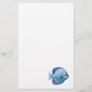 Blue Discus Fish Aquarium Vis Briefpapier