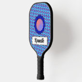 Blue Disk Ribbon van Kenneth Yoncich Pickleball Paddle (Links)