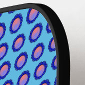 Blue Disk Ribbon van Kenneth Yoncich Pickleball Paddle (Links Detail)