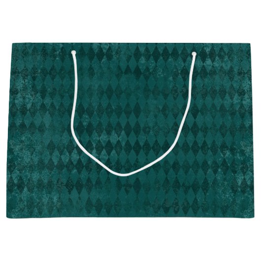 Blue Distressed Harlequin Groot Cadeauzakje (Voorkant)