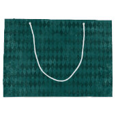 Blue Distressed Harlequin Groot Cadeauzakje (Achterkant)