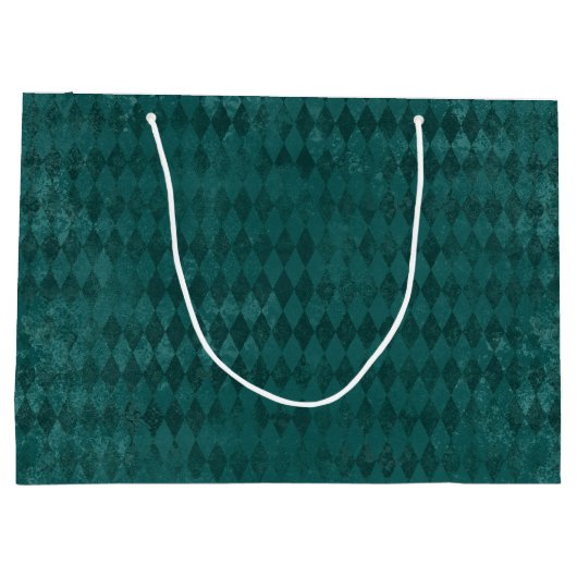 Blue Distressed Harlequin Groot Cadeauzakje (Achterkant)