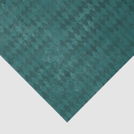 Blue Distressed Harlequin Tissuepapier (Detail)