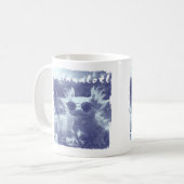 Blue Distressed Relaxalotl Axolotl Koffiemok (Voorkant links)