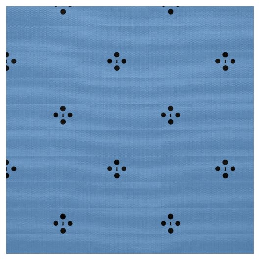 Blue Ditsy Fabric Stof (Swatch)
