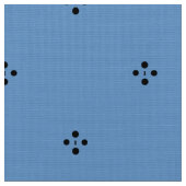Blue Ditsy Fabric Stof (Close Up)