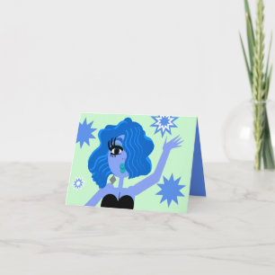 Blue Diva Groeten Kaart