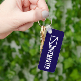 Blue Divemaster Sleutelhanger