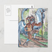 Blue Djinni Briefkaart (Voorkant / Achterkant)