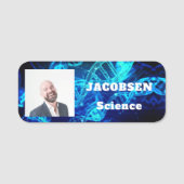 Blue DNA Science Teacher Name Tag (Voorkant)