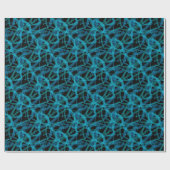 Blue DNA Strand Science Abstract Pattern Cadeaupapier (Vlak)